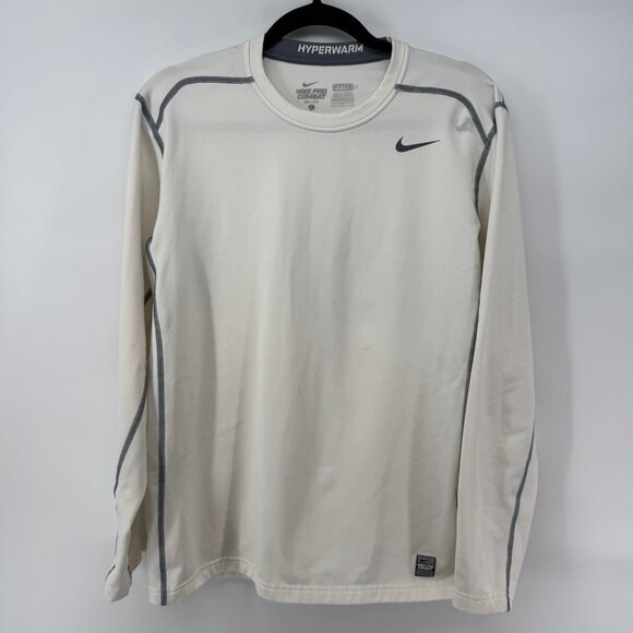 Nike Pro Combat Mens Large Dri-Fit Fitted Vented Training Long Sleeve T-Shirt - Picture 1 of 3